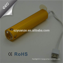 Led usb flashlight Usb torch light Led flashlight with usb charger